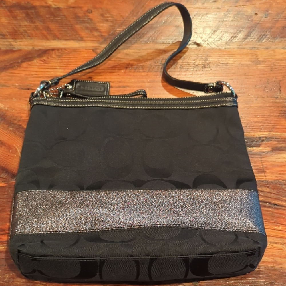 Coach Black and Silver Women's Bag